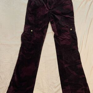 INC International Concepts Burgundy Camouflage Pants